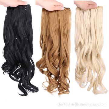 3 Bundles One Pack Black Blonde Ombre Color Heat Resistant Synthetic Hair Weave Natural Wave Synthetic Weaving Hair Extensions